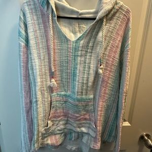 Baja poncho hoodie